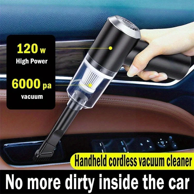 Portable Wireless Car Vacuum Cleaner Wireless Vacuum Cleaner Dual Use for Home and Car 120W High Power Powerful Vacuum Cleaner