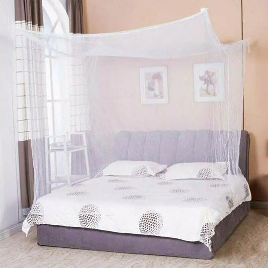2024 Summer Home Mosquito Nets 4 Corner Post Bed Canopy Net Double Bed Lightweight Fashion Bedding Mosquito Nets
