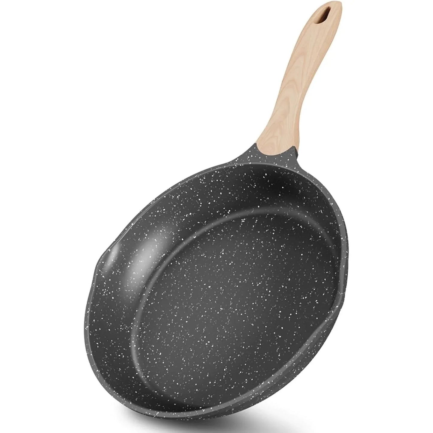 12.5 Inch Nonstick Frying Pan,  Nonstick Omelette Pan with Heat-Resistant Handle