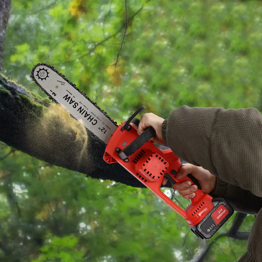 12 Inch 21V Handheld Electric chainsaw with Battery & Charger