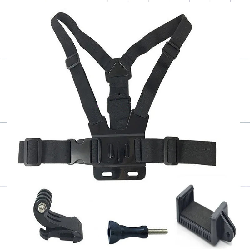 Mobile Phone Chest Strap Mounting Holder First-angle Video Bracket Fixed Clip Live Broadcast Accessories