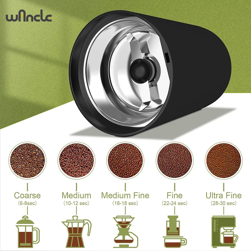 200w eHigh-Power Coffee Grindr Household Multifunctional Coffee Bean Grinder Machine Home Appliance Kitchen Tools 220V/120V