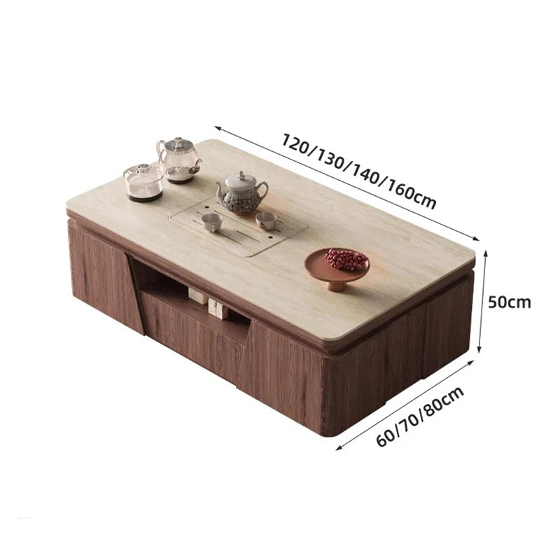 Modern Home Coffee Tables Storage Shelf Table Basse Table Sturdy Frame Easy Suitable Mesa De Centro Sala Living Room Furniture