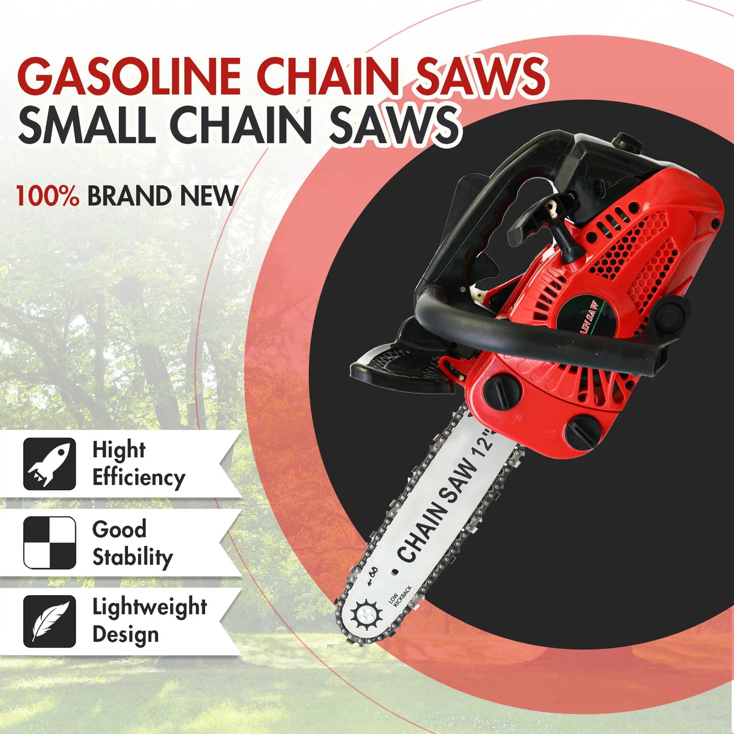 12 Inch Cordless Chainsaw Gasoline   Woodworking for Tree Wood Branch