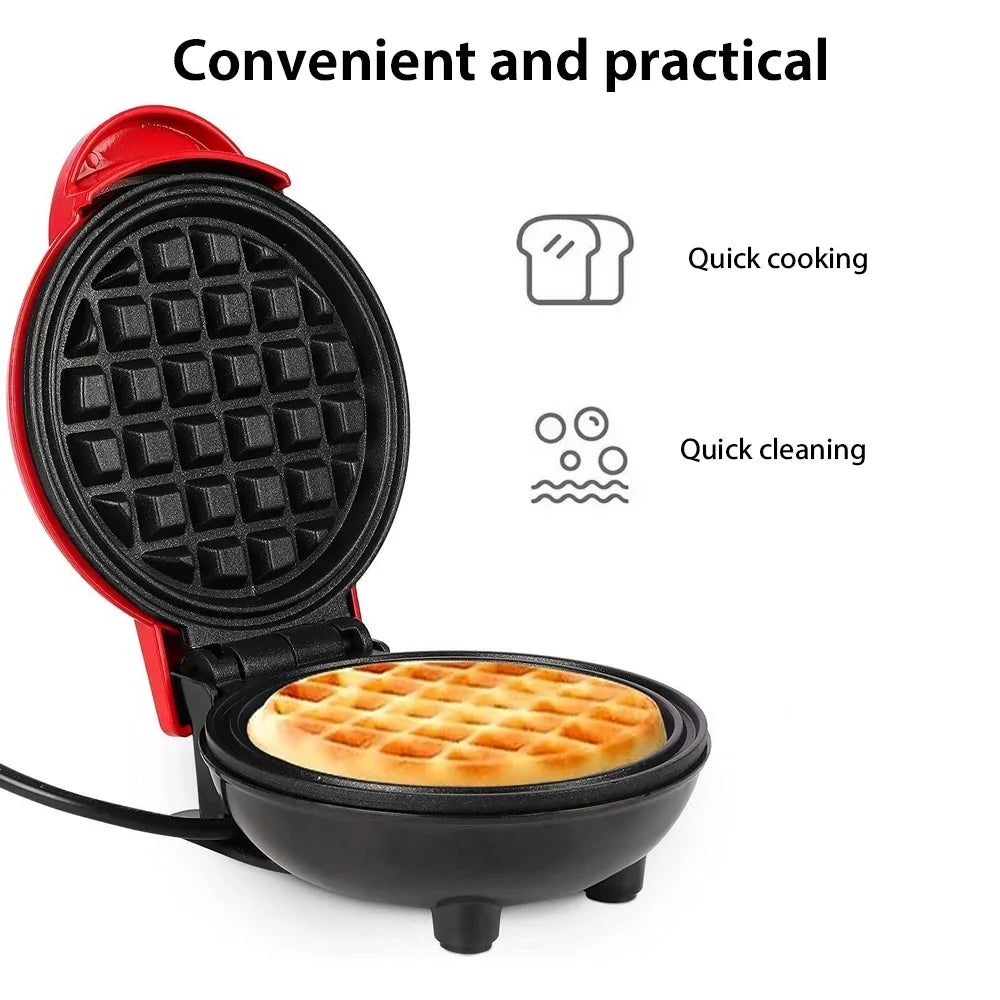 350W Mini Waffle Maker Electric Breakfast Maker Non Stick Pancake Bubble Egg Cake Oven Pan Eggette Machine