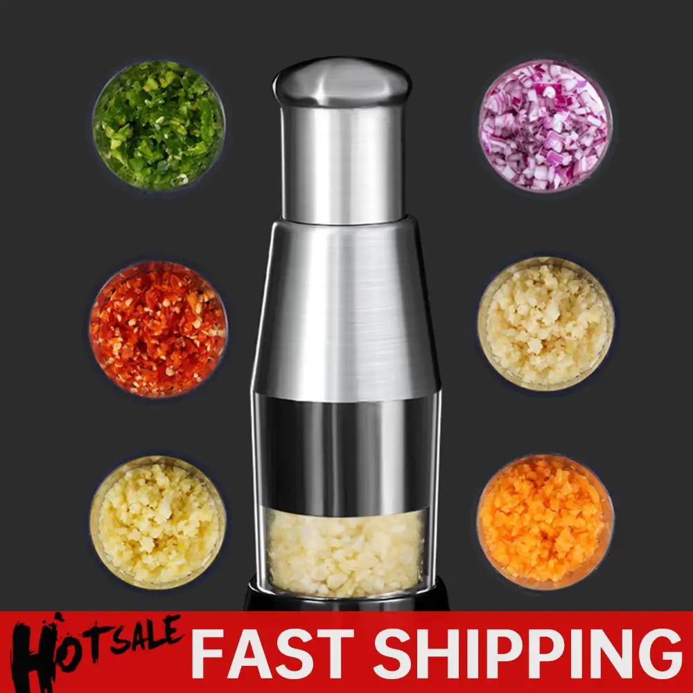 Stainless Steel anual Chopper aMHnd Kitchen Tools Vegetable Chopper Mini Garlic Mincer for Veggie Onion Garlic