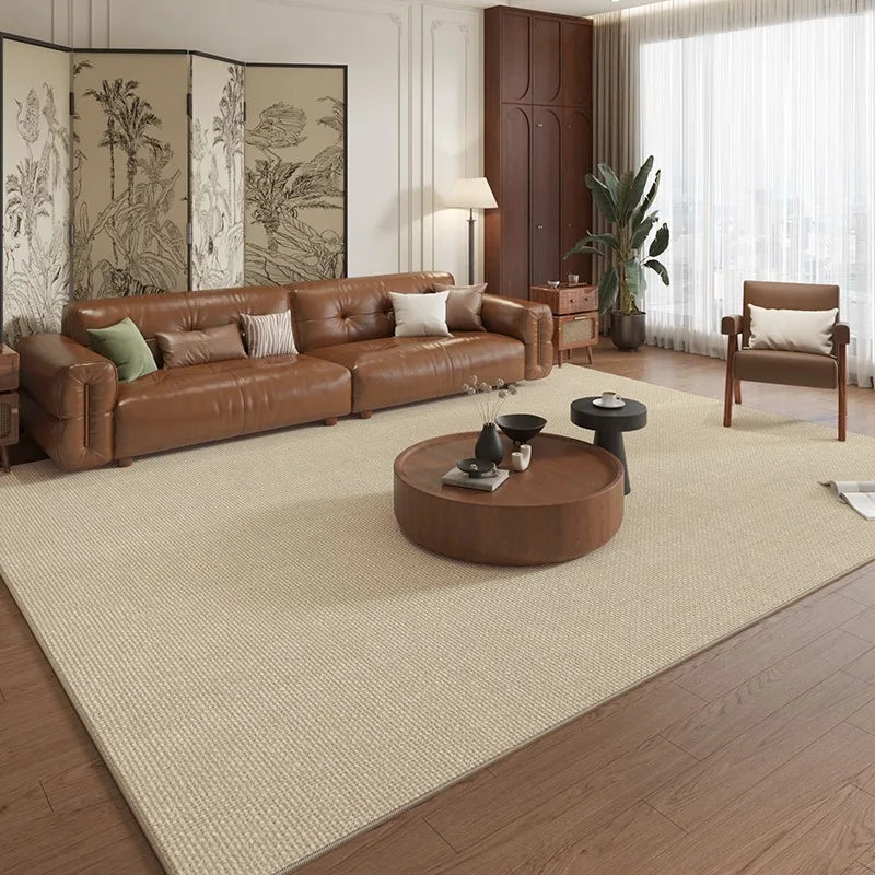 pLiving Room Caret Bedroom Decor Anti-slip Large Rug Wear-resistant Floor Mat Home Decoration Brown Carpets Alfombra שטיח לסלון