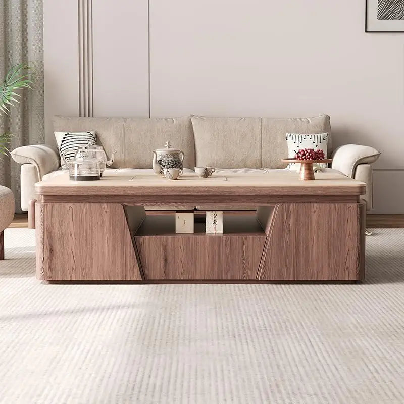 Modern Home Coffee Tables Storage Shelf Table Basse Table Sturdy Frame Easy Suitable Mesa De Centro Sala Living Room Furniture