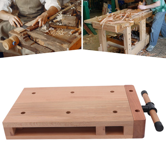 Portable Workbench Hard Vise Desktop Work Table with G-Type Fixing Clips and Limit Blocks, for Home, Woodworking Studios