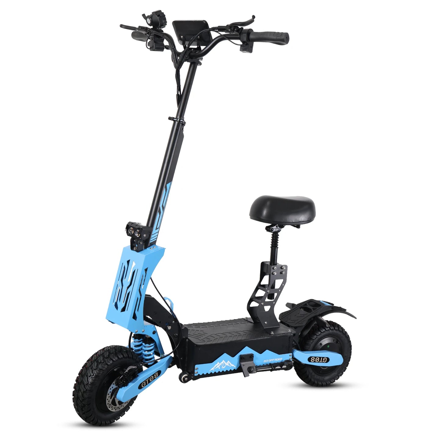 Arwibon 5600W Adult Electric Scooter Dual Motor Top Speed 46MPH,60V27AH, 11-inch Off-Road Tires Sport Folding eScooter with Seat