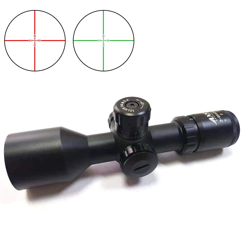 1pc 3-9*42E Illuminated Tactical Rifle Scope, With Red/Green & Holographic Dot Sight - For Hunting & Shooting Enthusiasts -