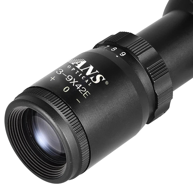 1pc 3-9*42E Illuminated Tactical Rifle Scope, With Red/Green & Holographic Dot Sight - For Hunting & Shooting Enthusiasts -