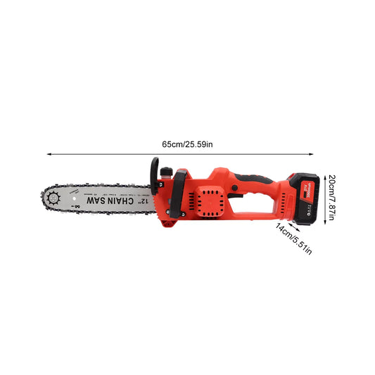 12 Inch 21V Handheld Electric chainsaw with Battery & Charger