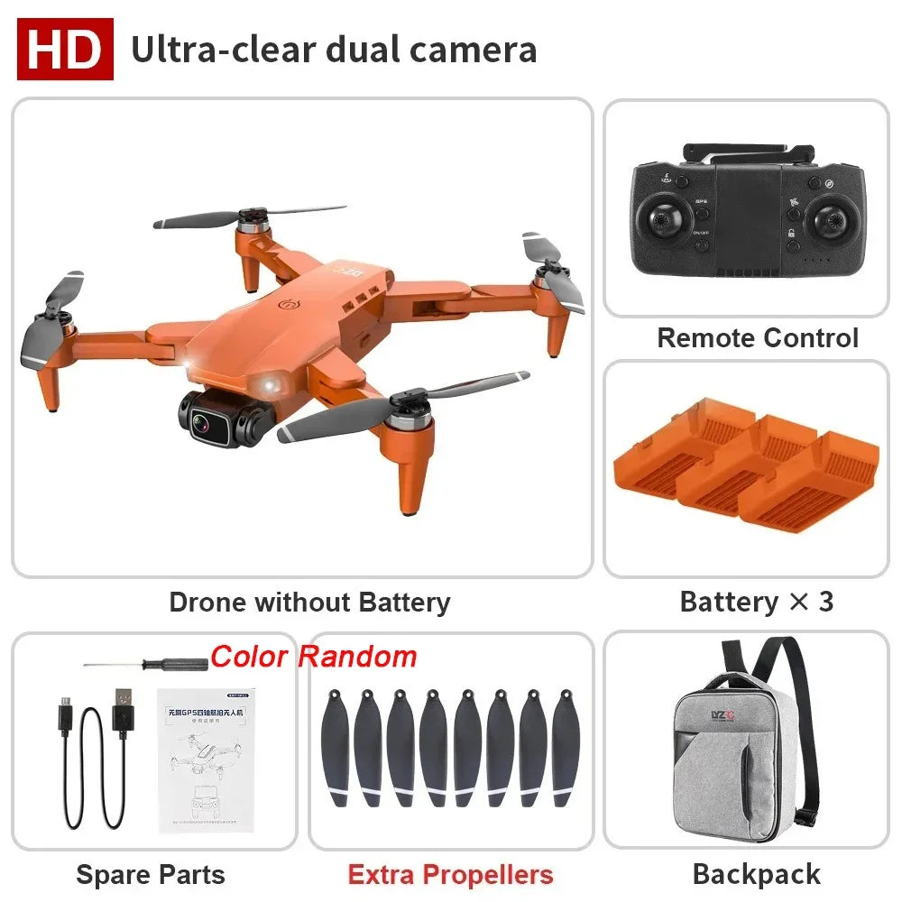 L900 Pro GPS Drone 4K Professional HD Dual Camera 5G Wifi Photography Brushless Foldable Quadcopter RC Distance 1.2KM Drones Toy