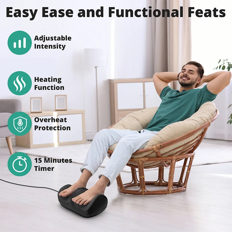 Medcursor Electric Foot Massager Shiatsu Kneading Deep Tissue