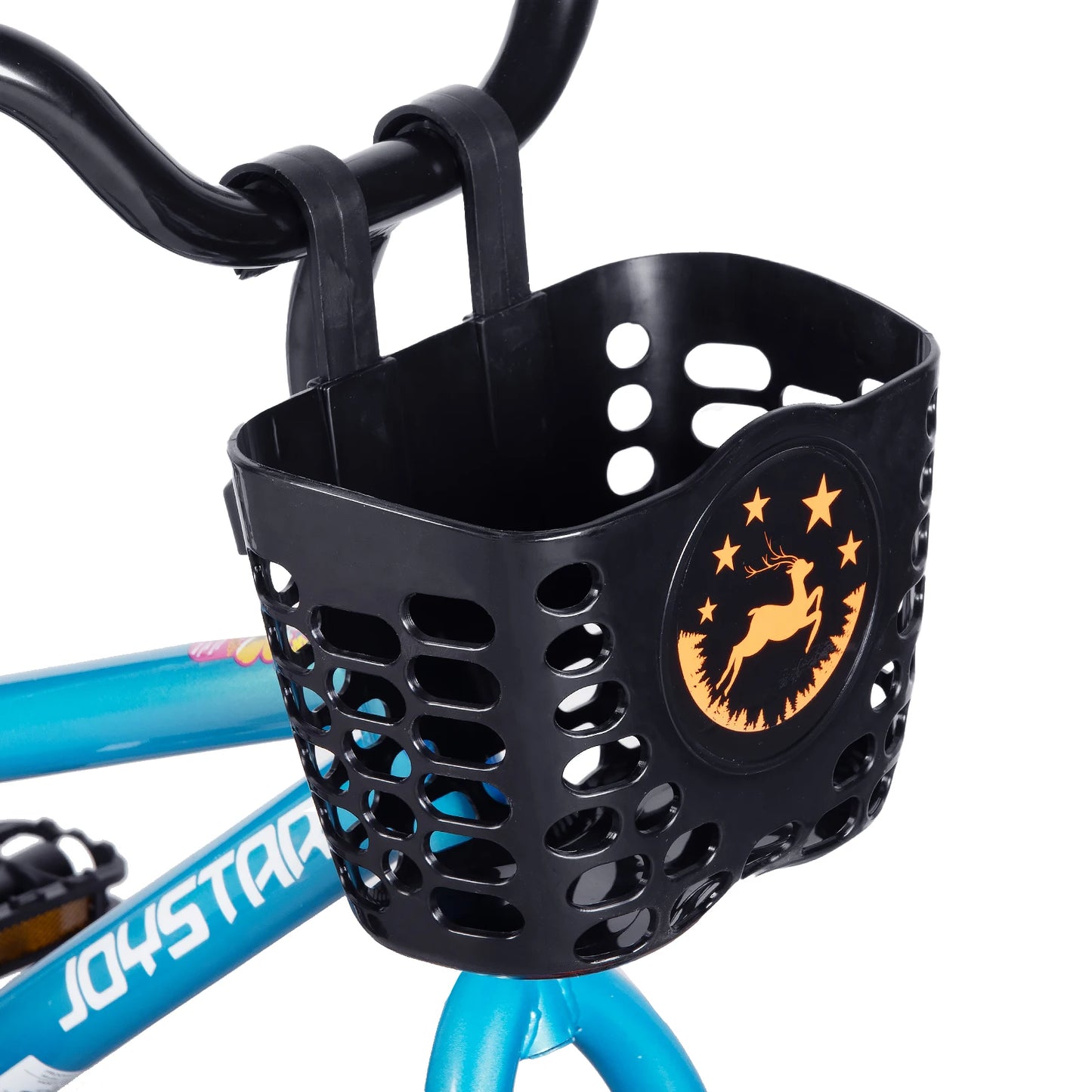 JOYSTAR Cervine 14 18 20 Inch Kids Bike Ages 3-10 Years, graffiti style bike with basket, auxiliary wheels, soft seat cushion