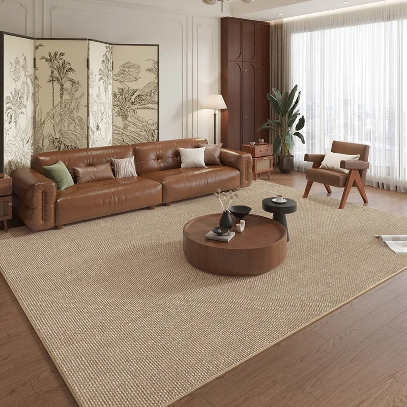pLiving Room Caret Bedroom Decor Anti-slip Large Rug Wear-resistant Floor Mat Home Decoration Brown Carpets Alfombra שטיח לסלון